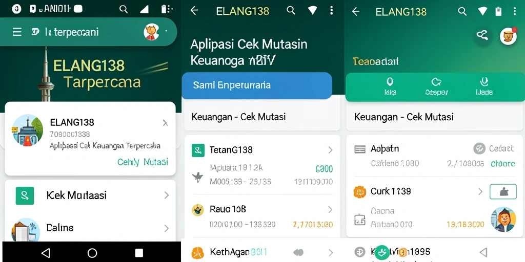 Tampilan antarmuka ELANG138 untuk cek mutasi keuangan.