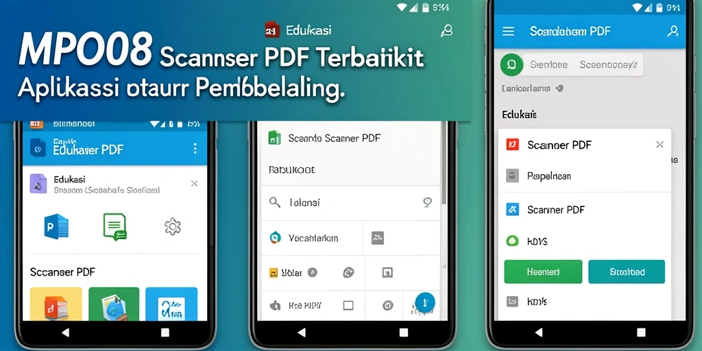 Antarmuka MPO08 yang user-friendly saat melakukan pemindaian PDF.