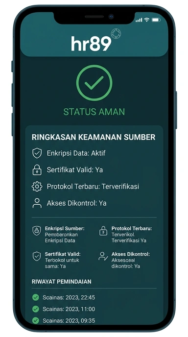 Tampilan kanal resmi hr89
